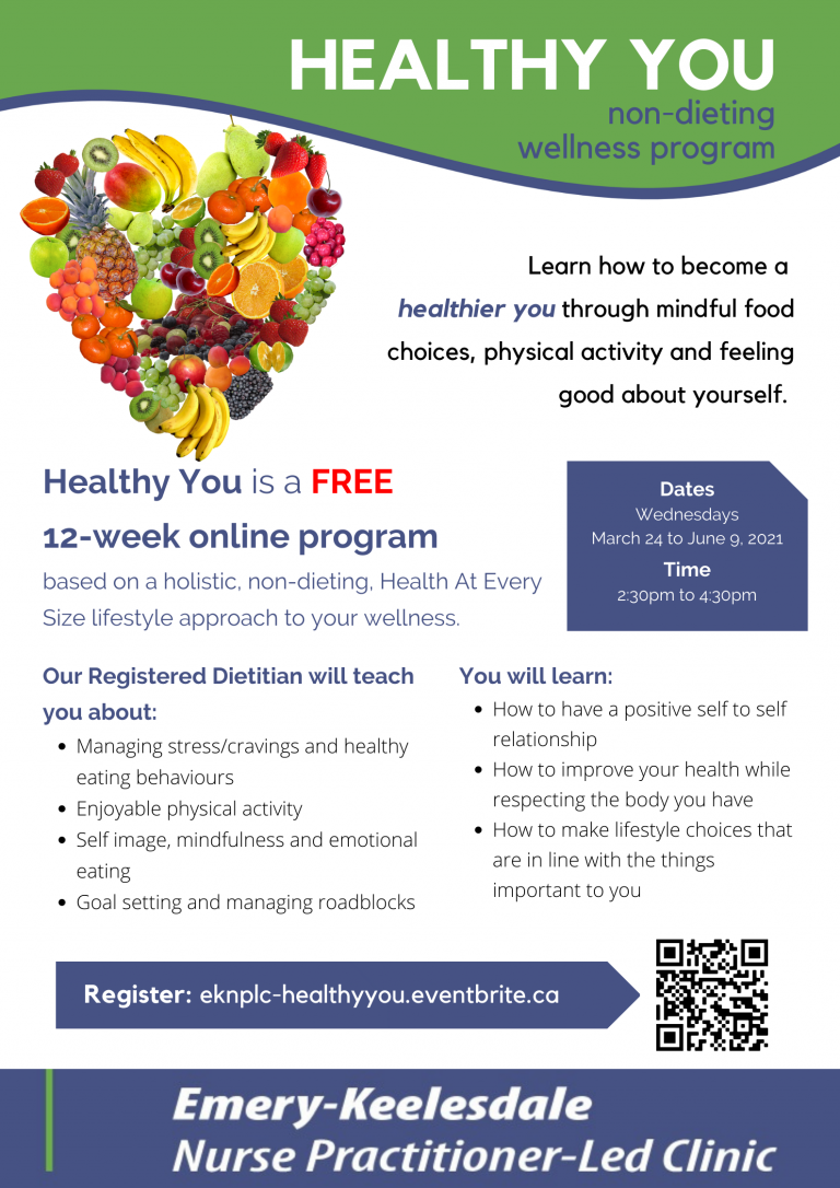 Free Wellness Program Healthy You Emery Keelesdale Nurse